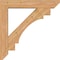 Ekena Millwork Merced Slat Smooth Bracket w/ Offset Brace, Western Red Cedar, 7 1/2"W x 42"D x 42"H BKT0806X42X42MRC06SWR - alternate 4